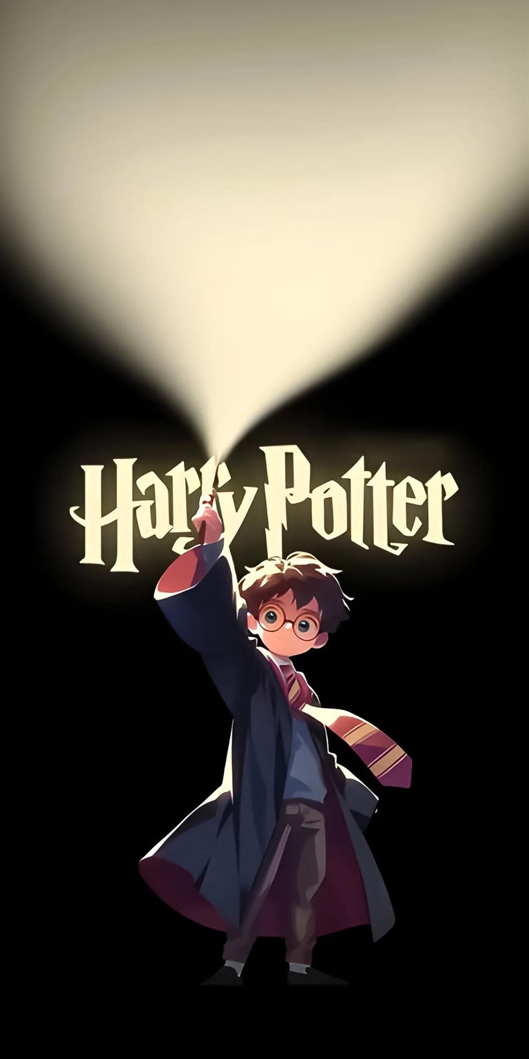 Harry Potter holding flashlight wallpaper iPhone 4K