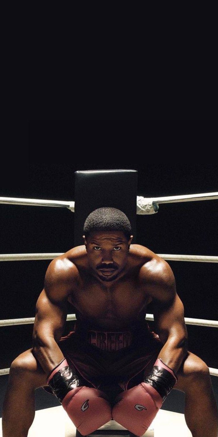 Adonis Creed in a boxing ring wallpaper 4k