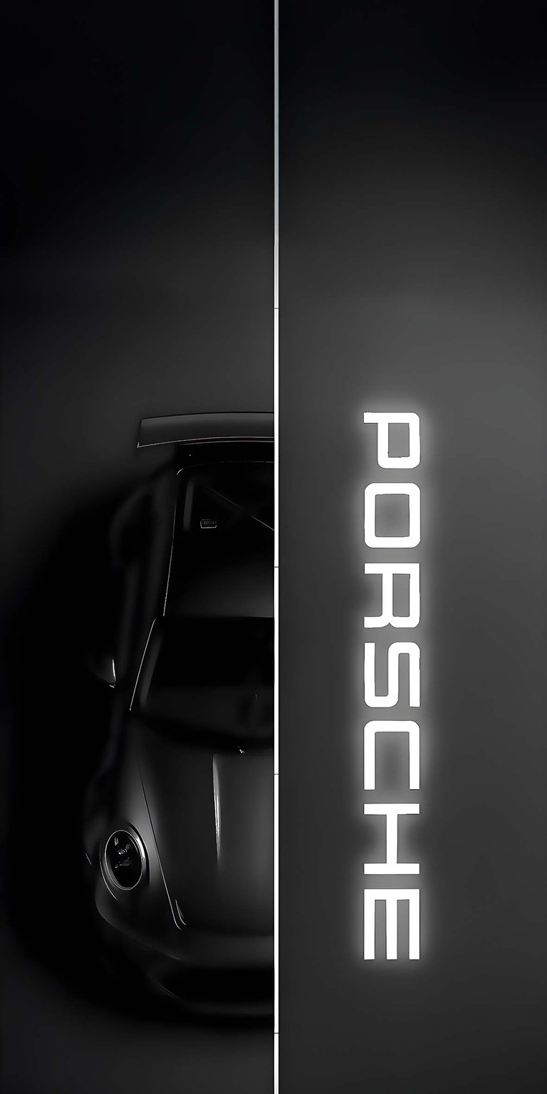 Porsche 911 black wallpaper 4K iPhone
