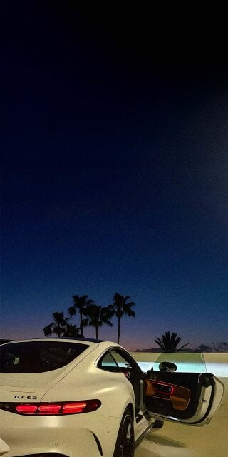 Mercedes AMG GT 63 at night wallpaper 4k iPhone