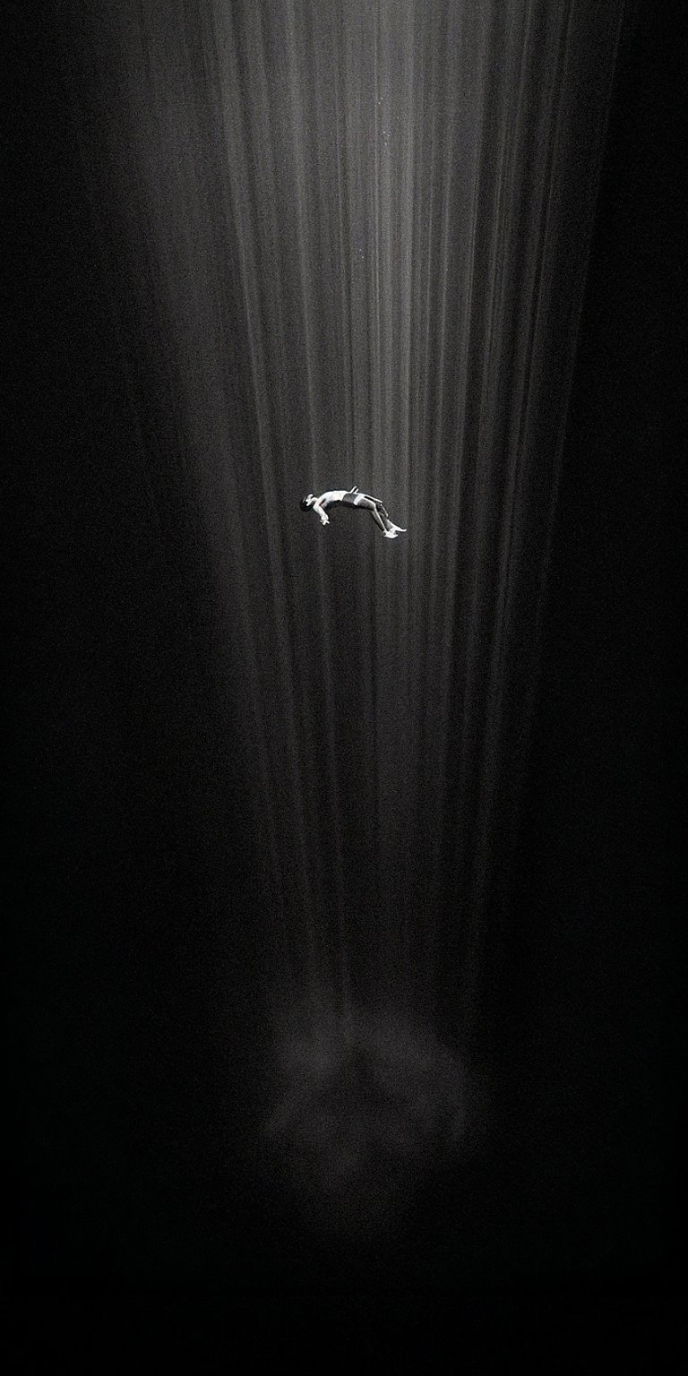 Falling in the dark wallpaper iPhone 4K