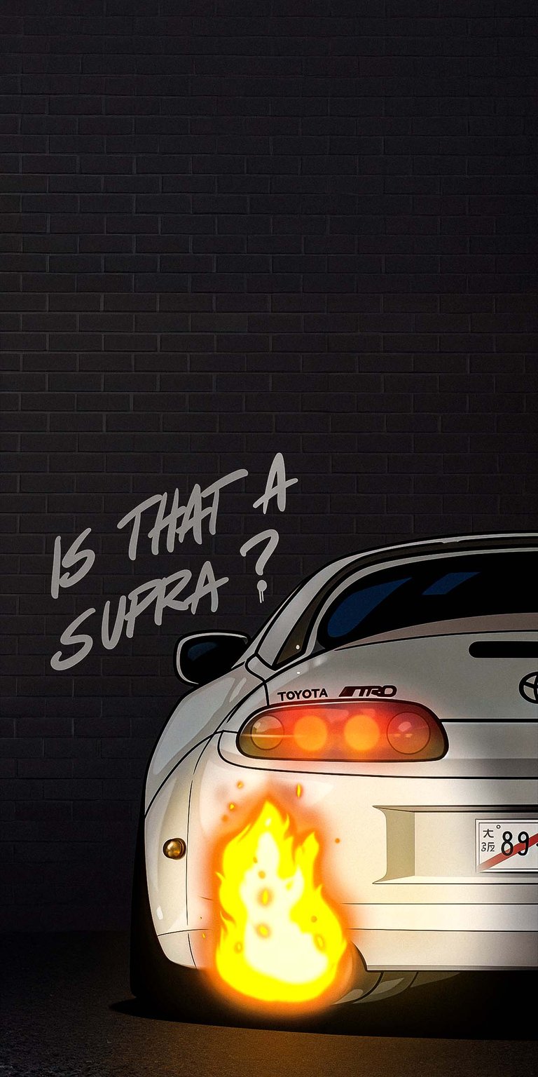 is that a Supra iPhone Wallpaper 4k