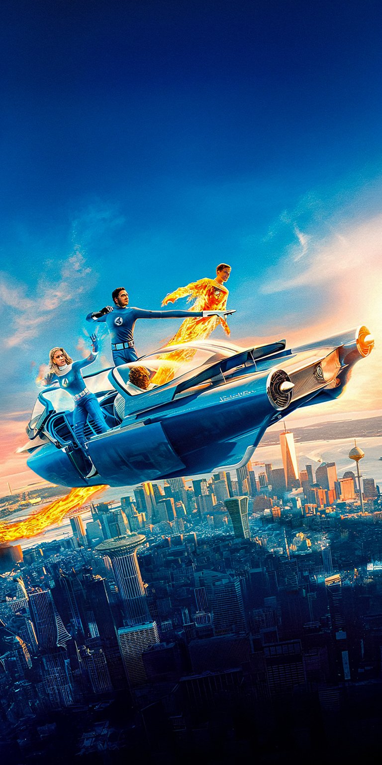 Fantastic 4 First Steps poster wallpaper iPhone 4K