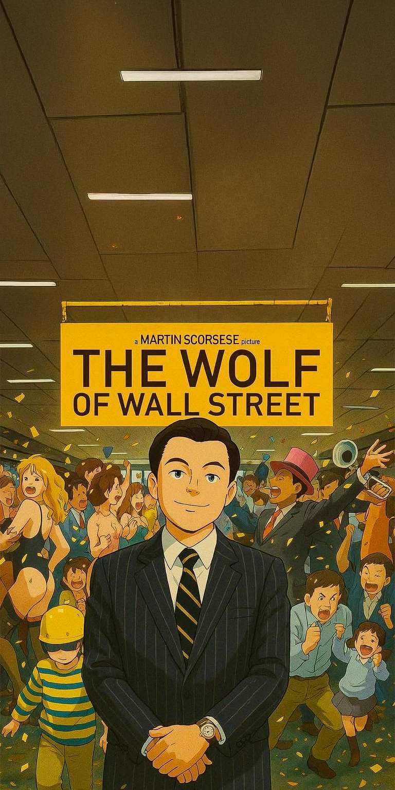 The Wolf of Wall Street Ghibli Style Wallpaper HD mobile