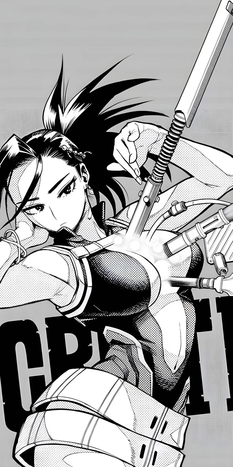 Download this high-resolution Momo Yaoyorozu 4K wallpaper featuring crisp manga line art and cinematic halftones perfect for your mobile lock screen. This professional anime wallpaper is optimized for iPhone and Android devices to ensure a seamless depth effect and premium aesthetic.