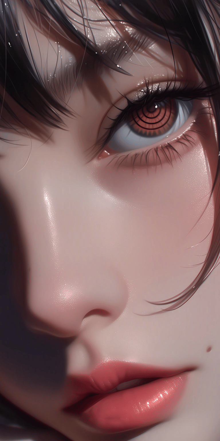 Woman illustration wallpaper iPhone