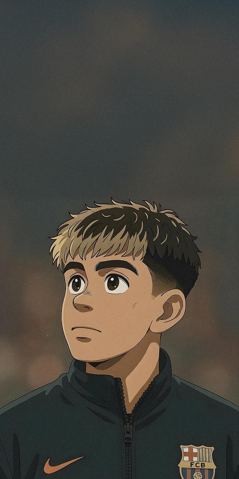 Lamine Yamal Ghibli Style Wallpaper HD iPhone