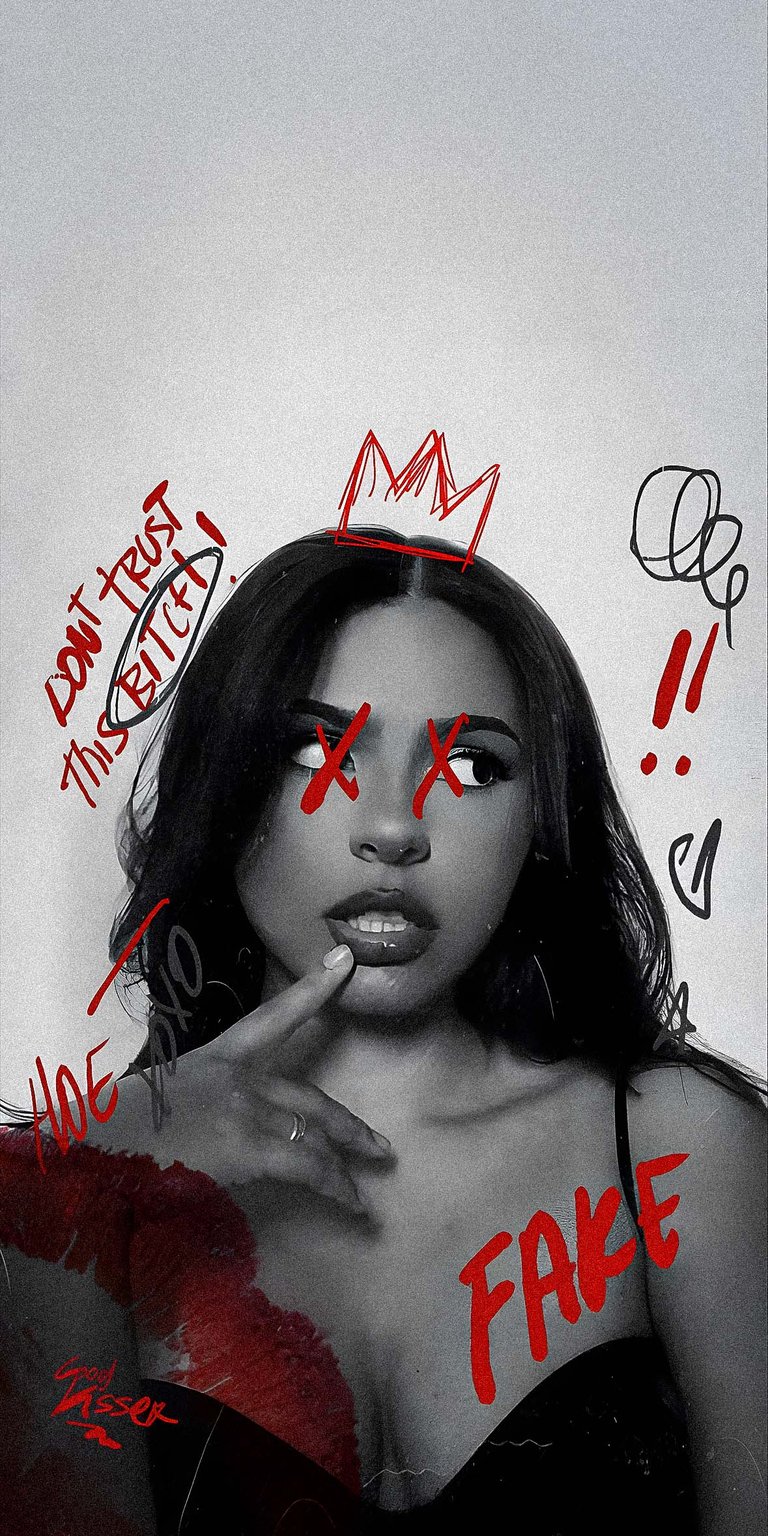 Girly with vandal wallpaper for iPhone