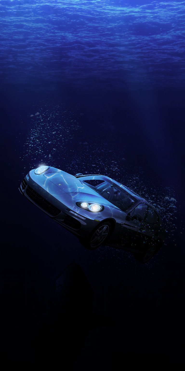 Panamera under the sea wallpaper 4k iPhone