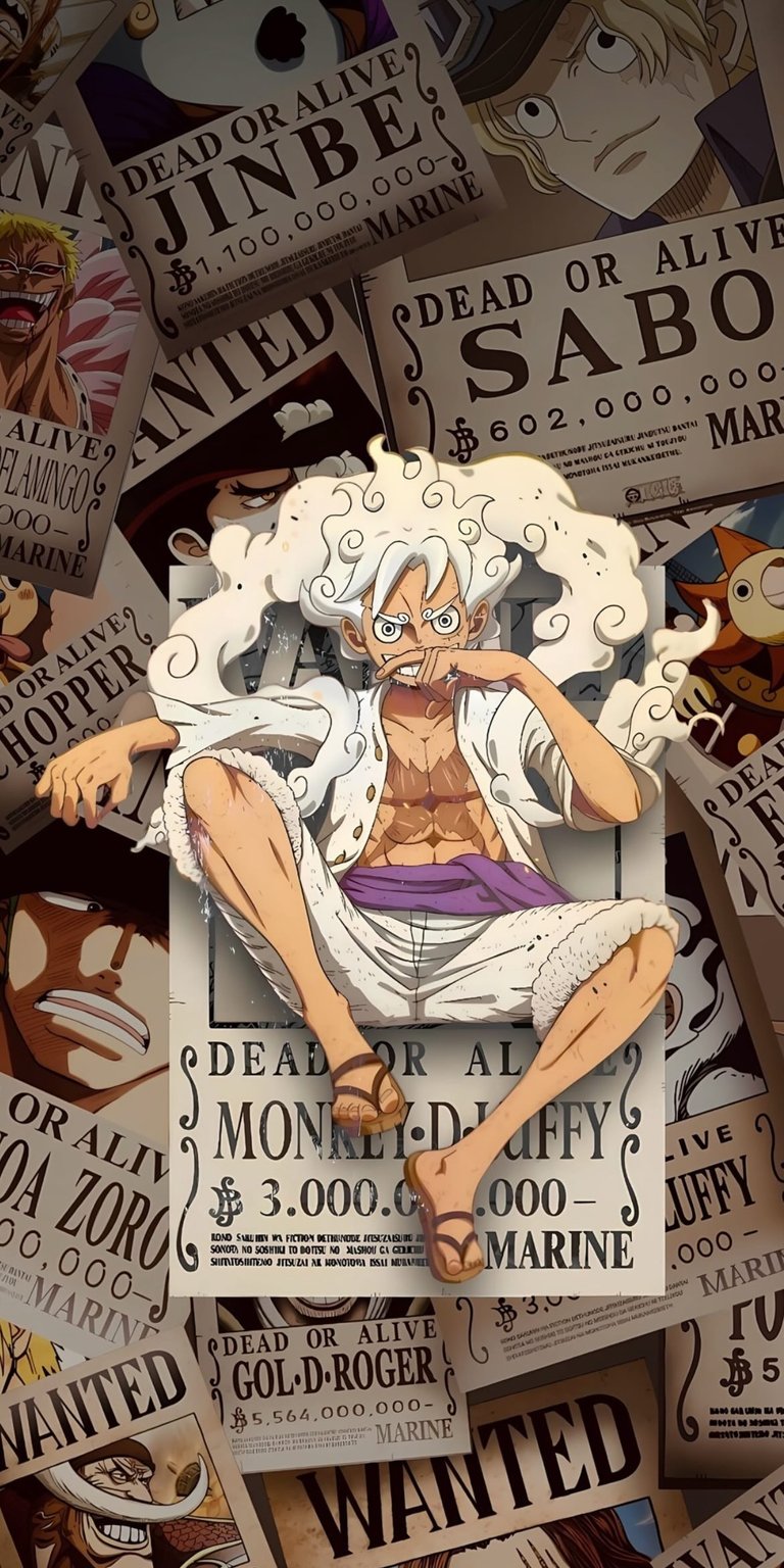 This Monkey D Luffy 4K wallpaper brings the Sun God Nika Gear 5 form to your mobile device using a textured bounty poster aesthetic. Featuring sun-drenched gold tones and authentic parchment textures, this wallpaper is the ultimate choice for One Piece fans.