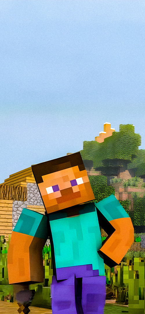 Steve matching wallpaper mobile 4K