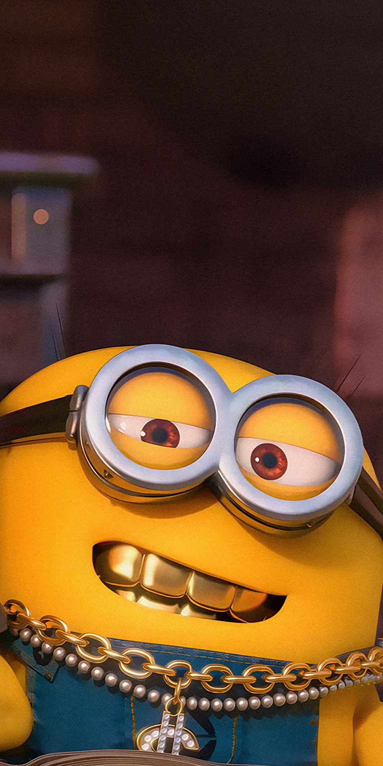 Minion wearing gold wallpaper iPhone