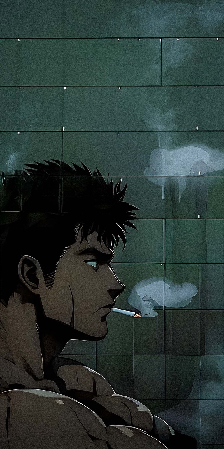 Guts Berserk smoking wallpaper iPhone