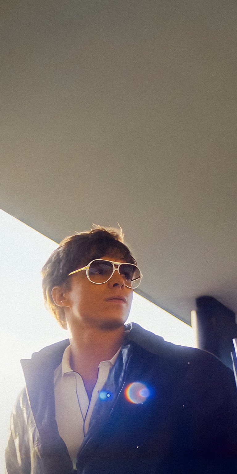 Lyle Menendez side by side with sunglasses wallpaper