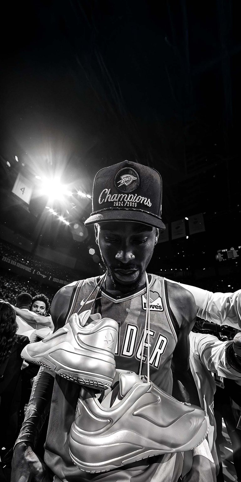 Shai Gilgeous-Alexander after the game iPhone wallpaper