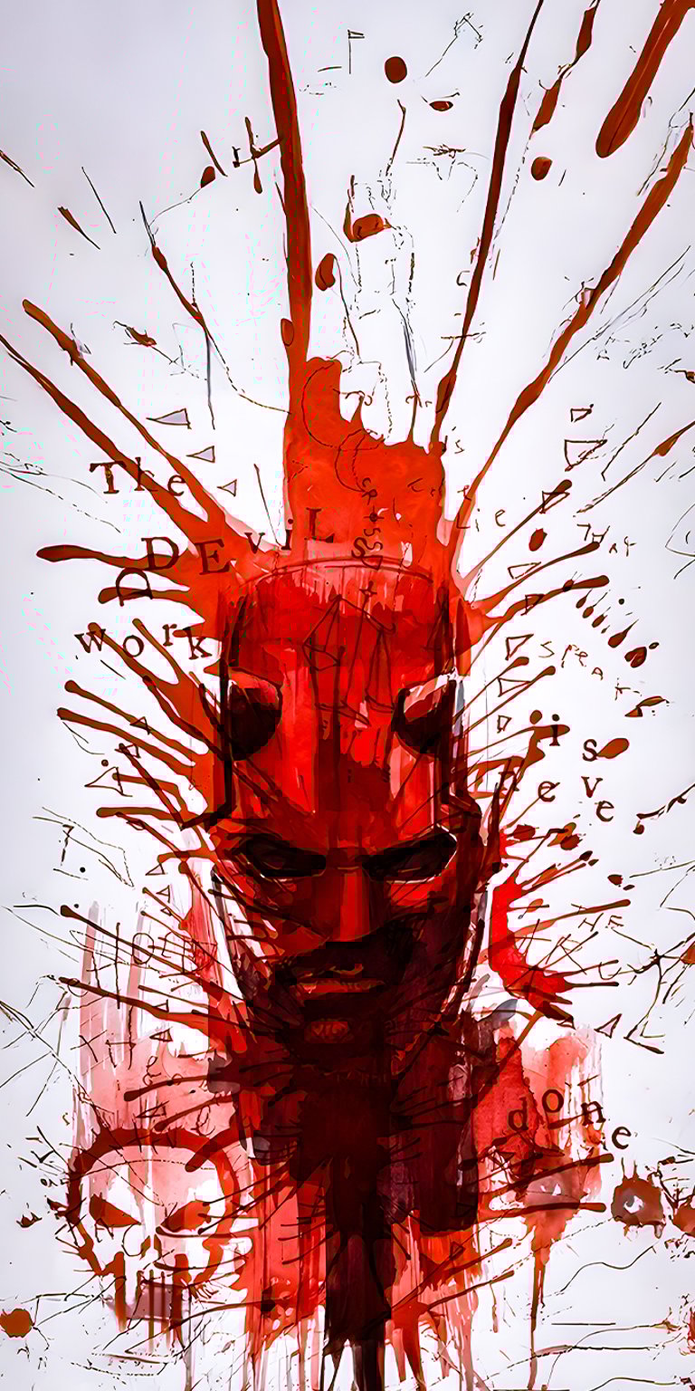 Daredevil Born Again ART wallpaper iPhone 4K