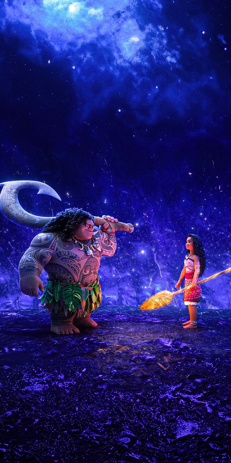 Moana and Maui iPhone wallpaper HD
