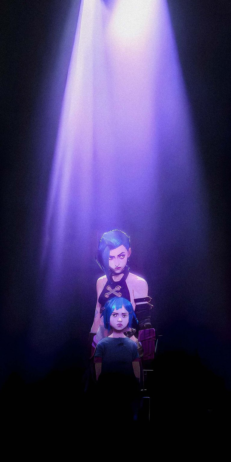 Jinx with little girl wallpaper for mobile 4k