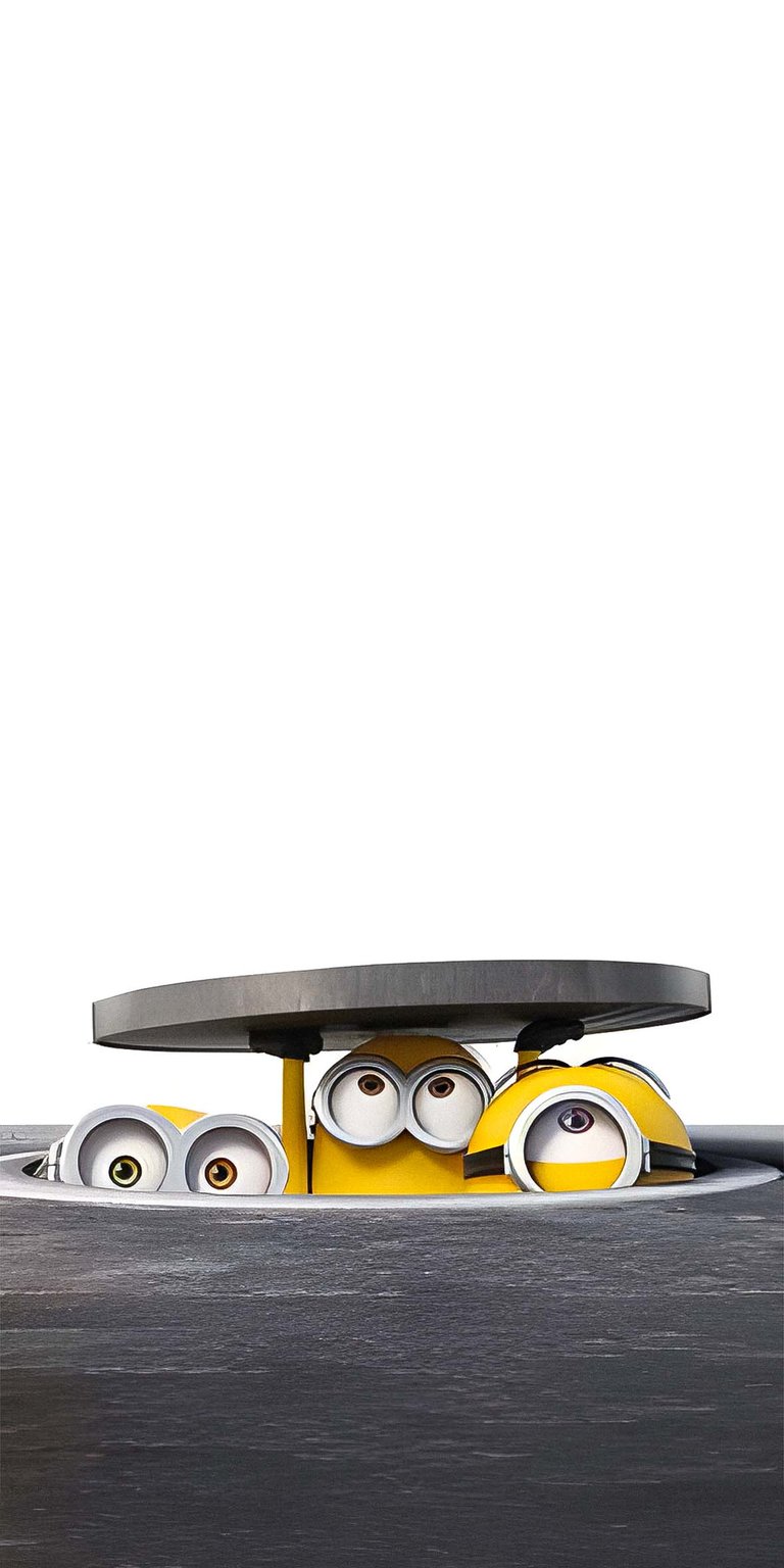 Minions under the sewage wallpaper for iPhone 4K