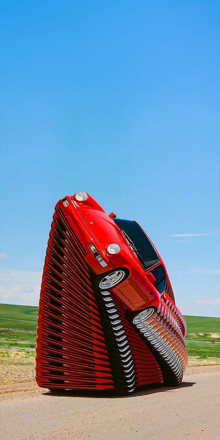 Porsche 911 art iPhone wallpaper 4K