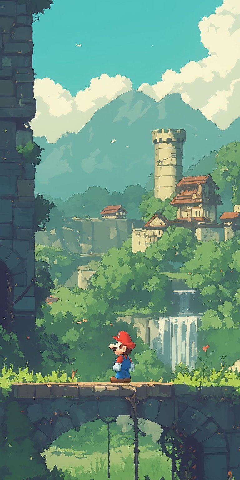 Mario nintendo wallpaper HD iPhone