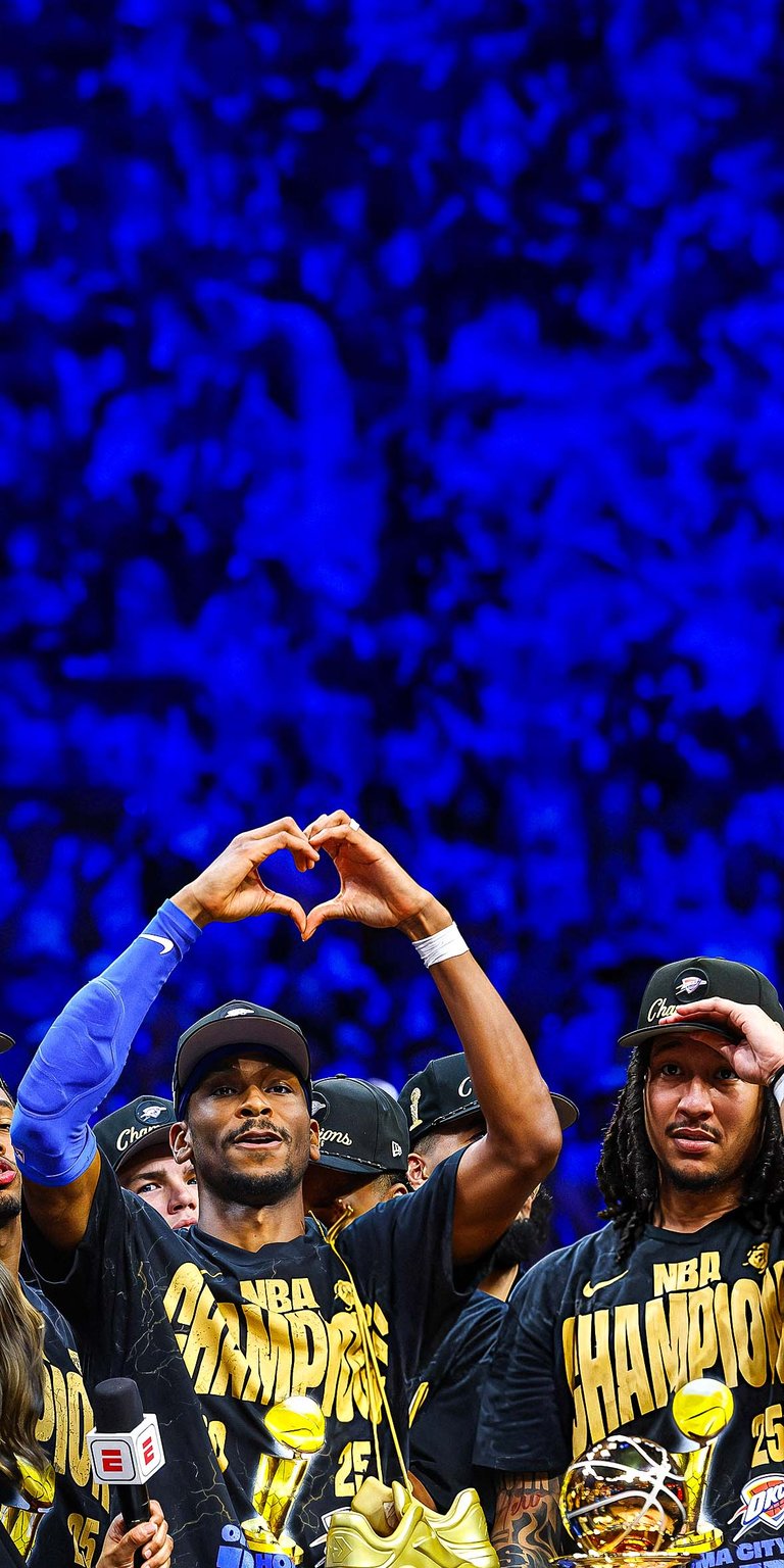 Shai Gilgeous-Alexander celebrates wallpaper 4k iPhone