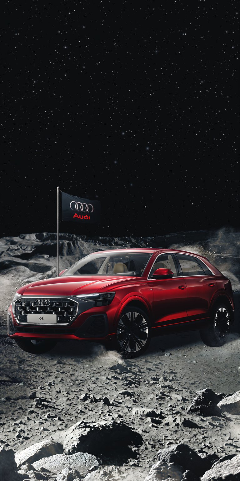 Q8 in space wallpaper 4k iPhone