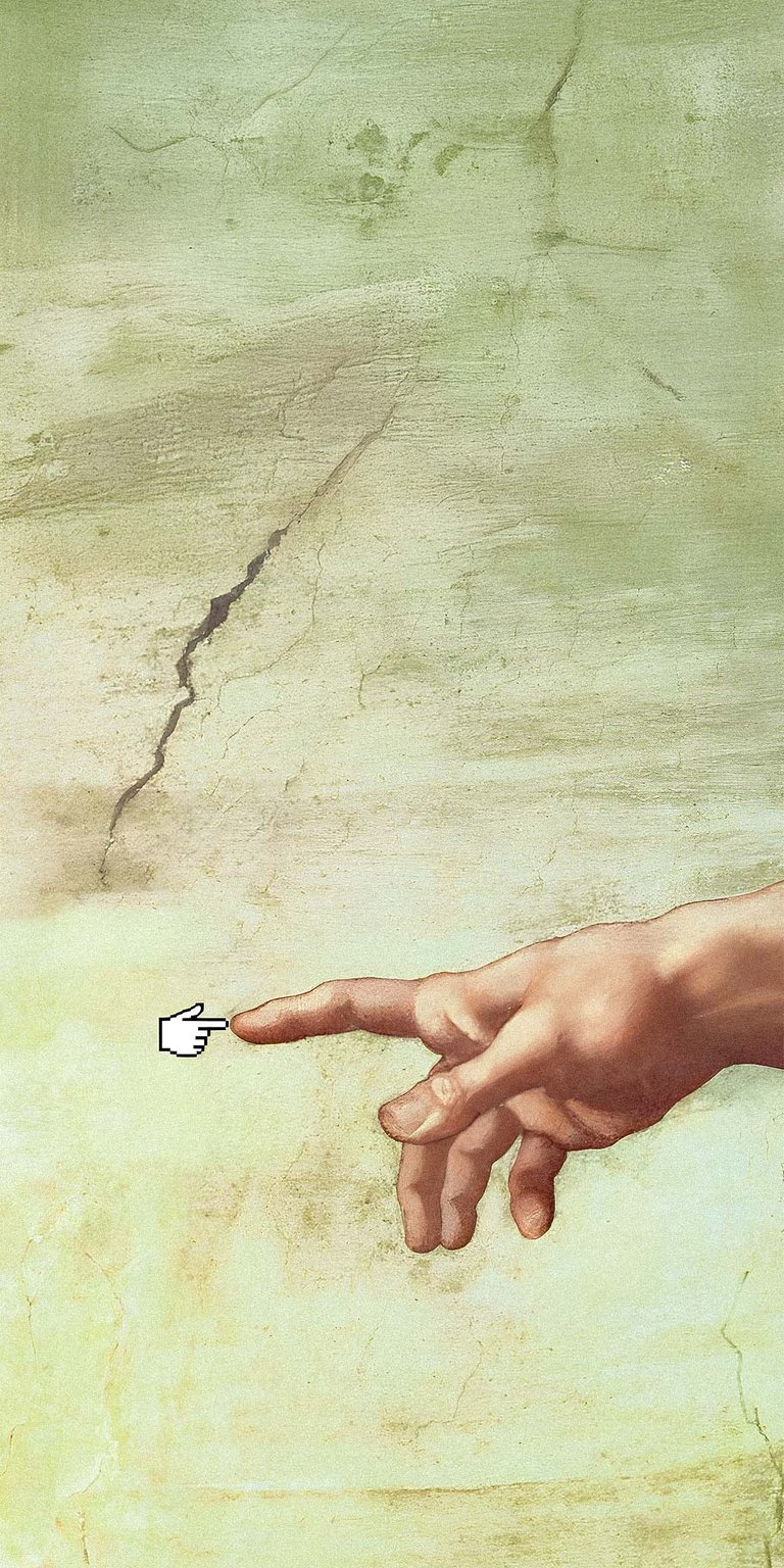 Creation of Adam wallpaper iPhone