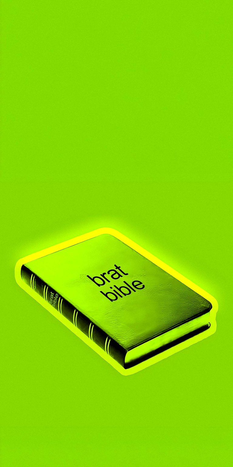 Brat green bible wallpaper for iPhone HD