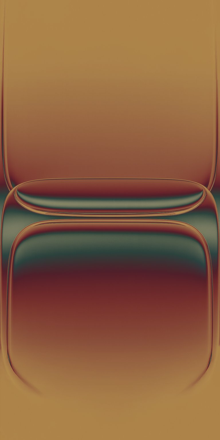 Liquid glass orange and green 4K wallpaper for iPhone
