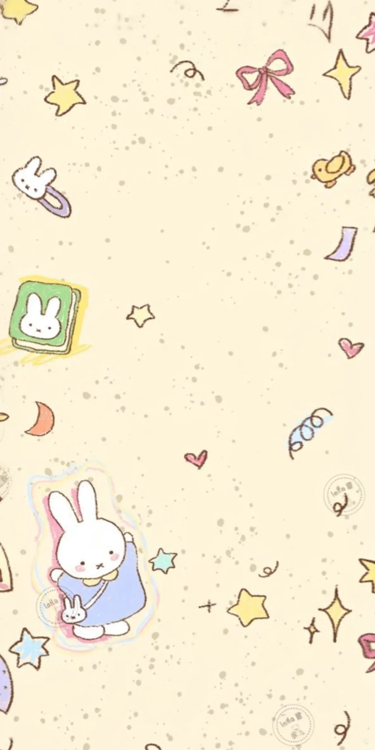 Cute doodle stickers iOS wallpaper HD