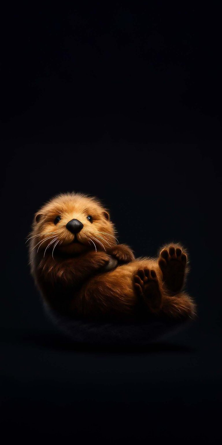 Cute otter wallpaper for iPhone HD