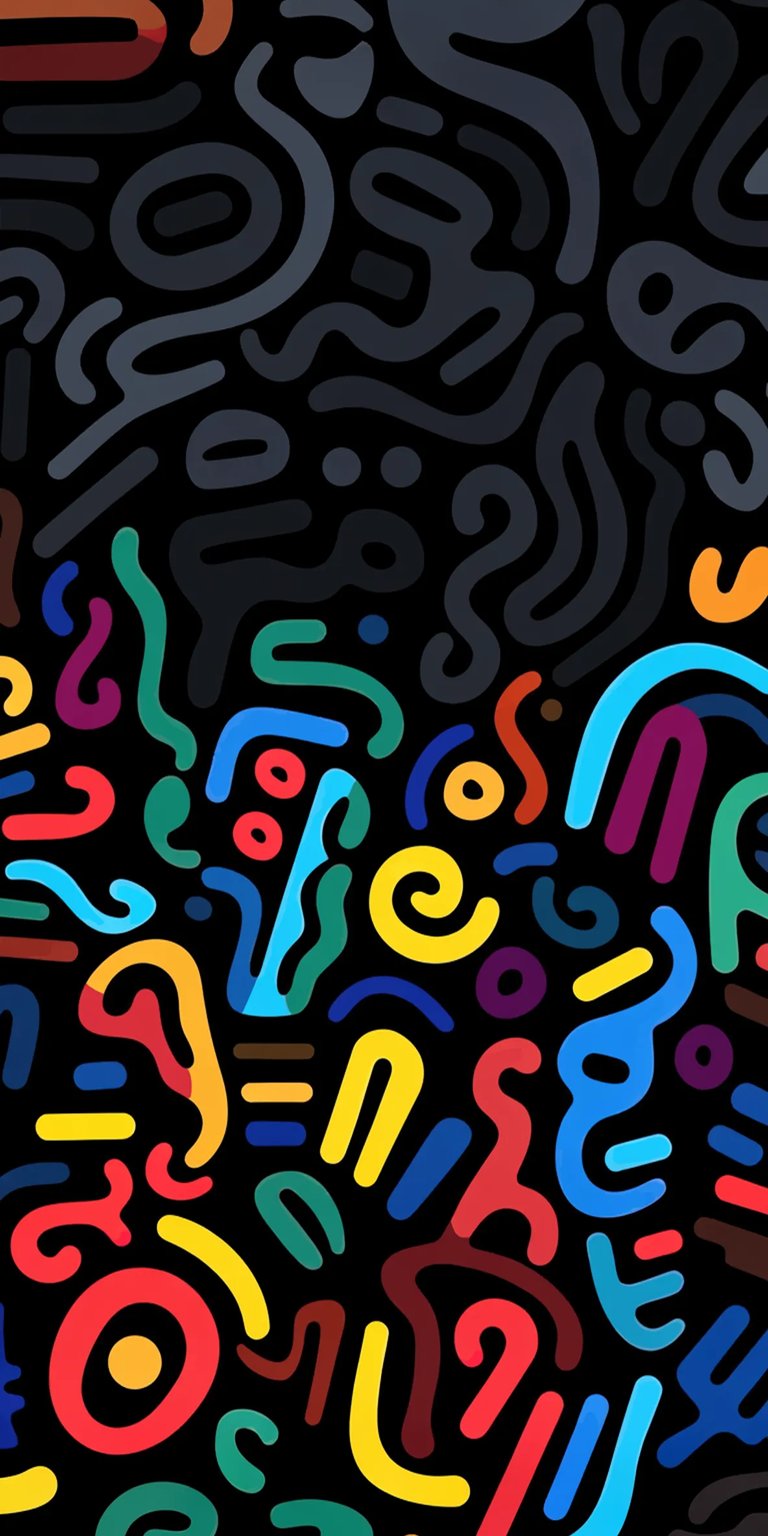 Colorful lines abstract wallpaper for iPhone 4K