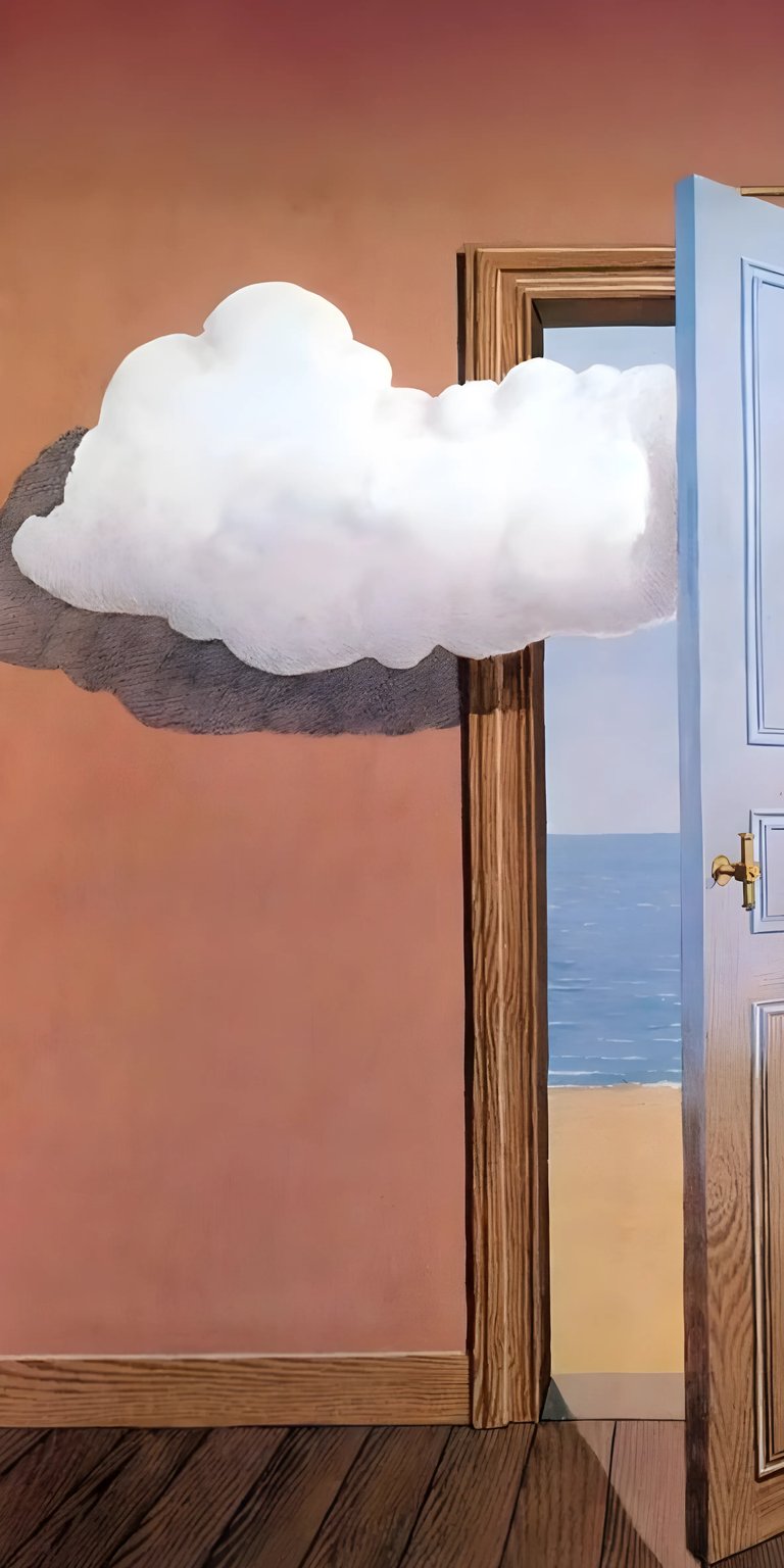 Cloud door art iPhone wallpaper HD