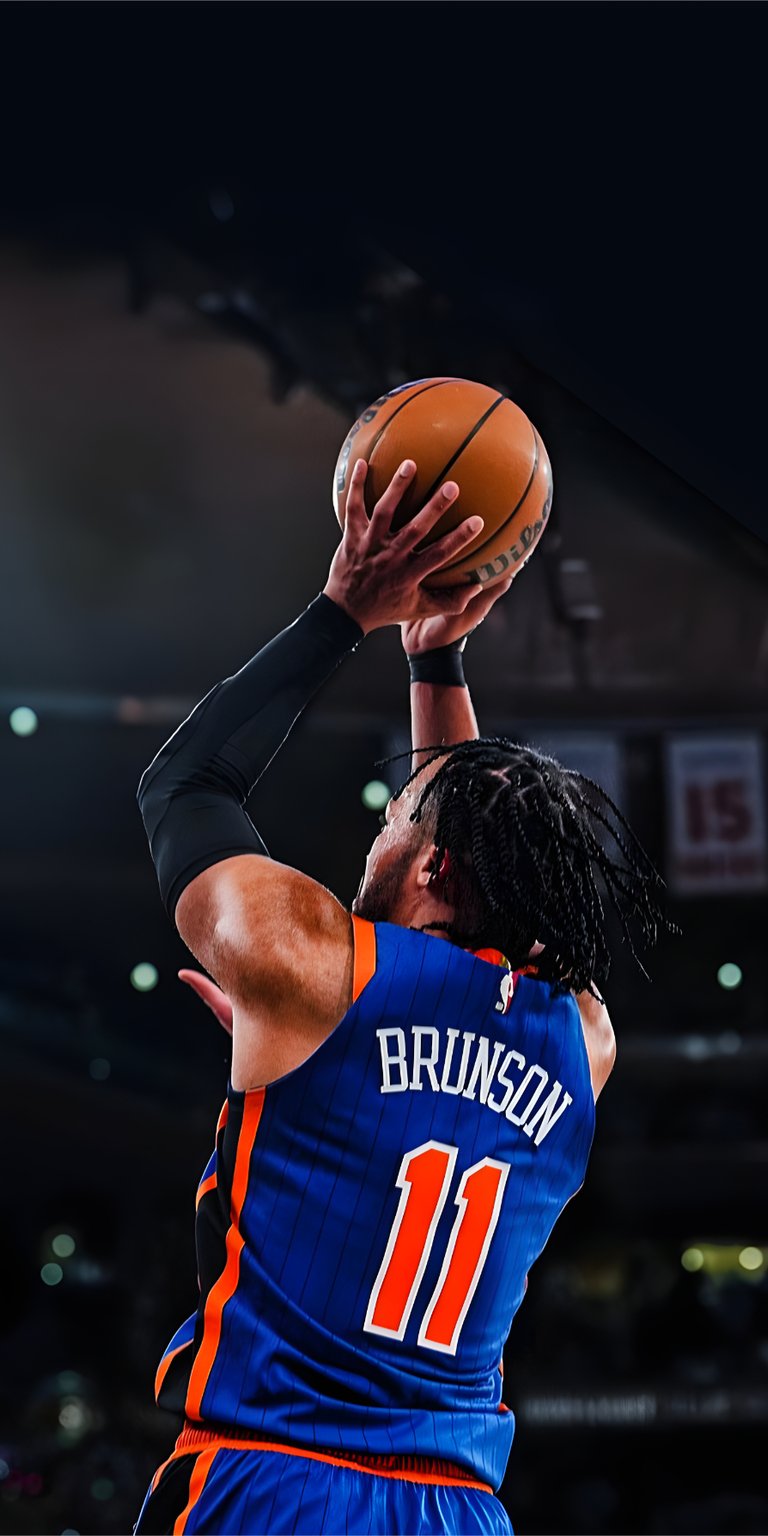 Jalen Brunson shot iPhone wallpapers 4k