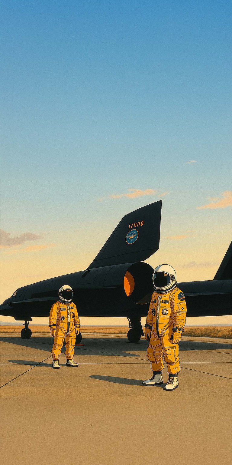 Nasa Astronauts SR-71 Blackbird Ghibli Wallpaper HD mobile