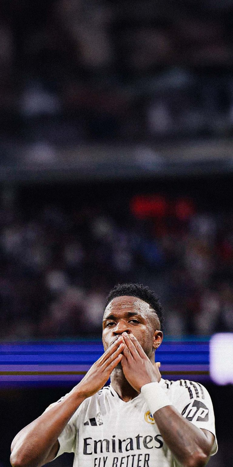 Vinicius Jr giving thanks wallpaper iPhone