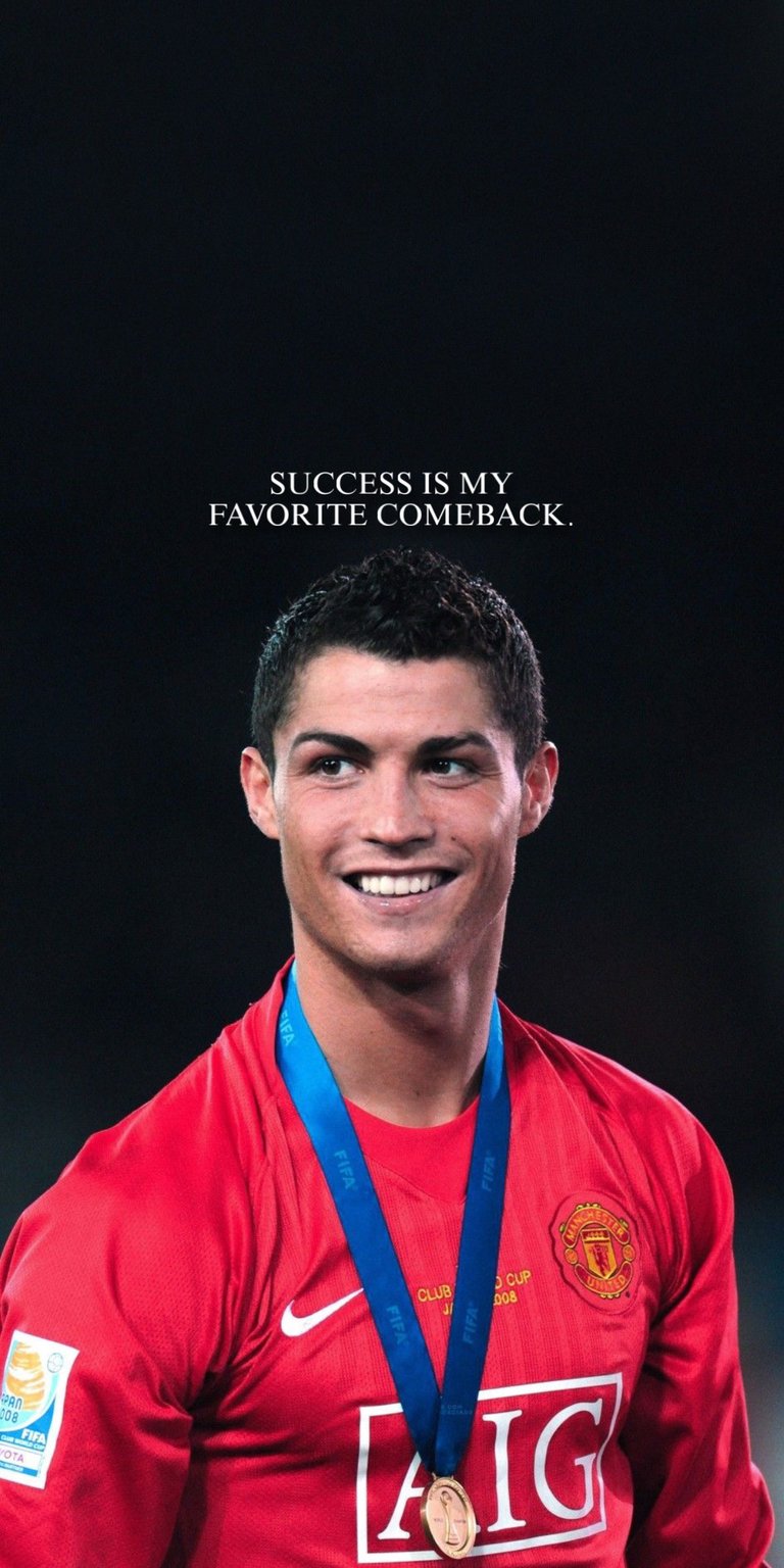 The image features Portuguese professional footballer Cristiano Ronaldo in full 4K detail