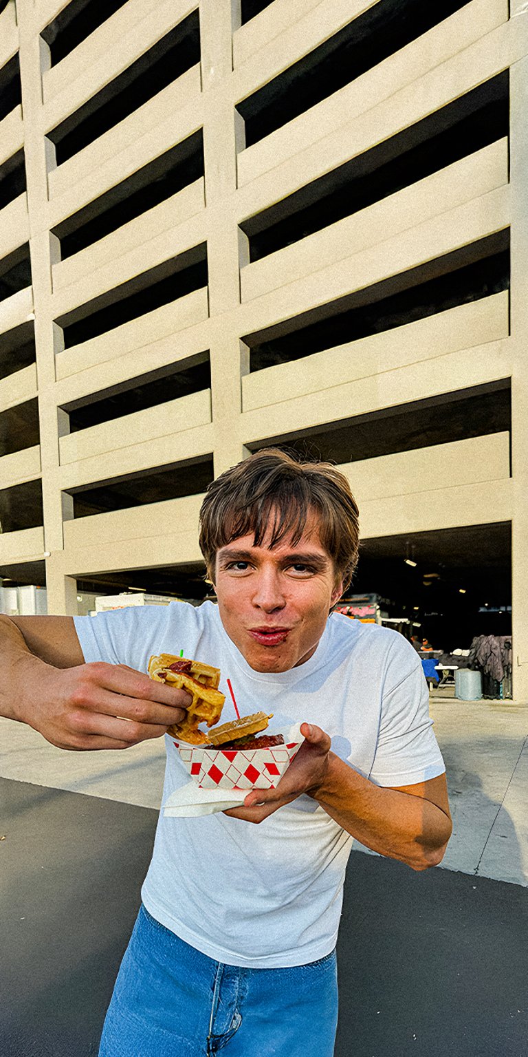 Nicholas eating waffles wallpapers