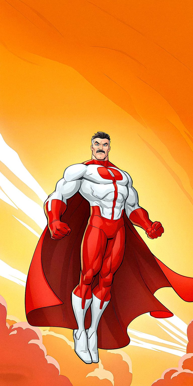 Omni Man Superhero Lockscreen Wallpaper