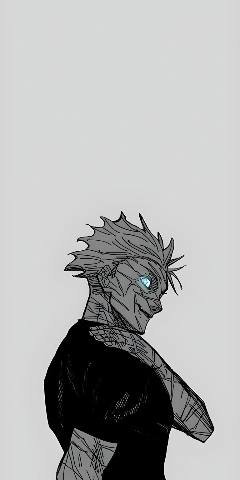 Download this striking Gojo 4K wallpaper for your iPhone! Featuring spiky hair, a sly smile, and glowing blue eyes, this wallpaper is sure to impress.