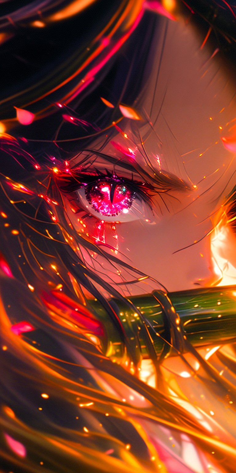 Nezuko Kamado iPhone wallpaper 4K