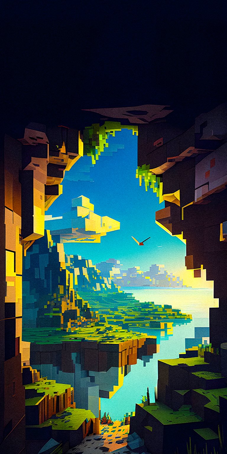 Minecraft The Movie Scene wallpaper in 4K