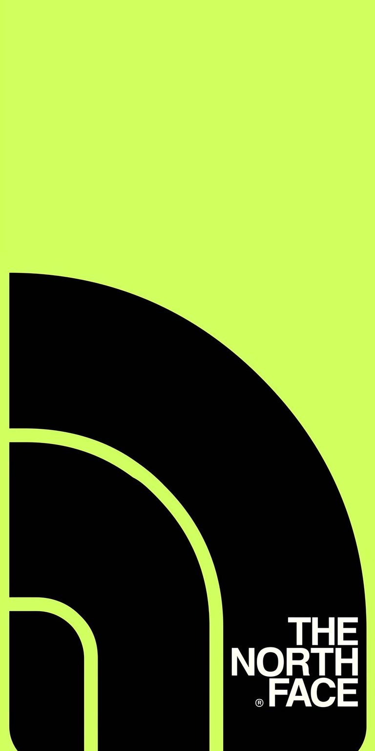 The North Face brand logo iPhone wallpaper 4K