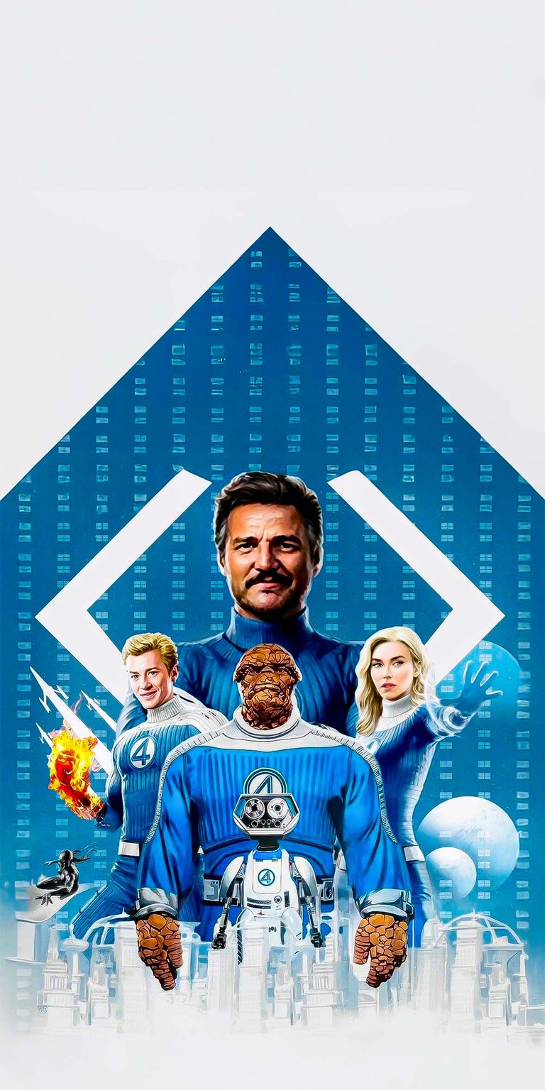 Fantastic 4 movie character poster wallpaper for iPhone HD