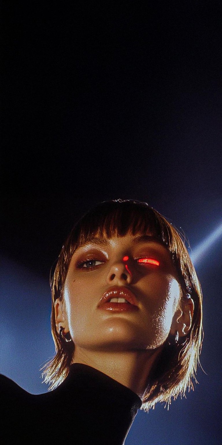 Cyborg Scifi girl wallpaper for phone 4K