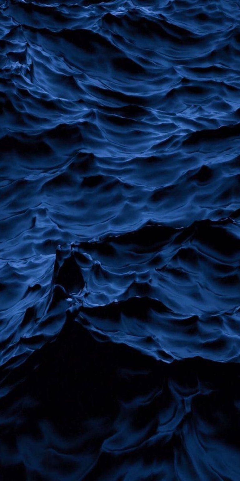 Dark blue deep ocean close up wallpaper