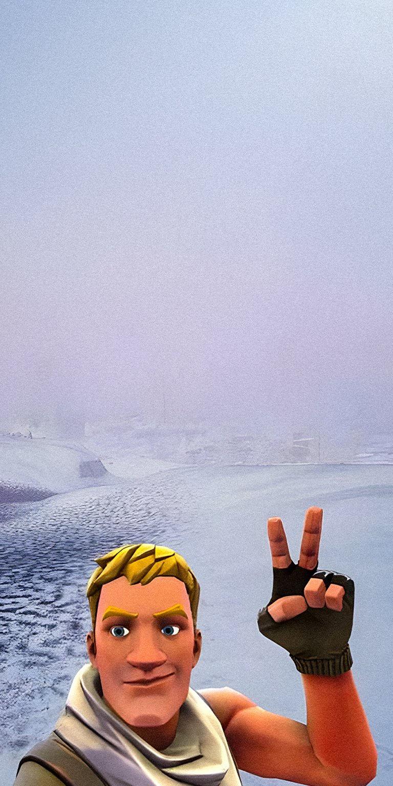 Fortnite PFP default jonsey moot peace sign wallpaper