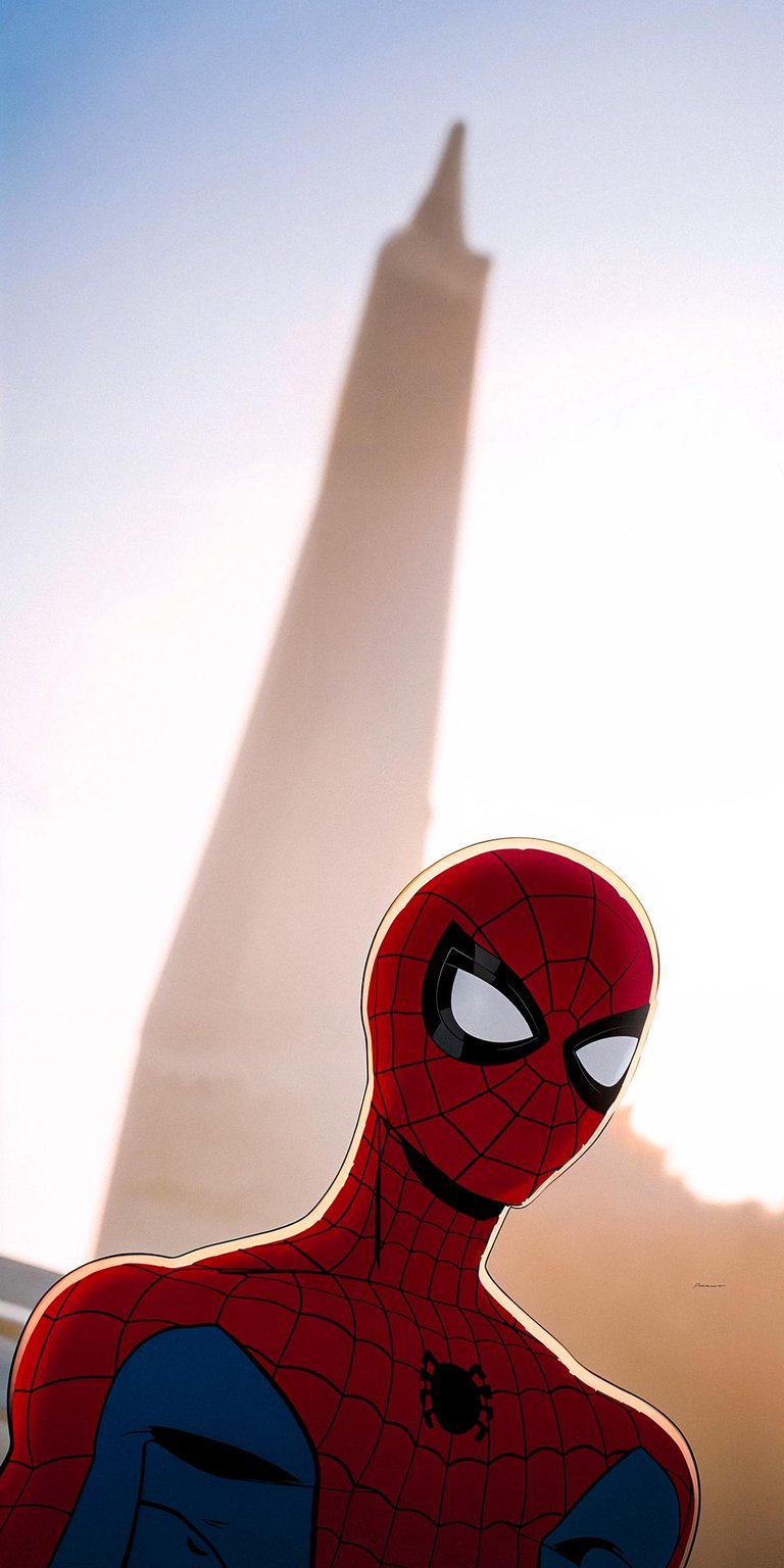 Spider-Man on a sunny day Wallpaper 4k mobile
