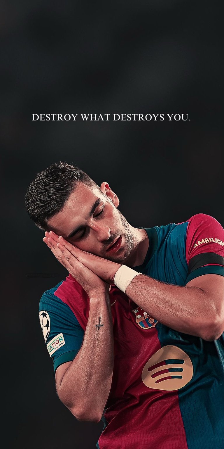 Ferran Torres sleeping pose quotes wallpaper 4k iPhone